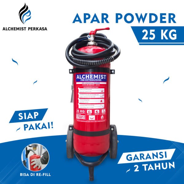 APAR 25 KG Isi ABC Powder - Full Set - Siap Pakai