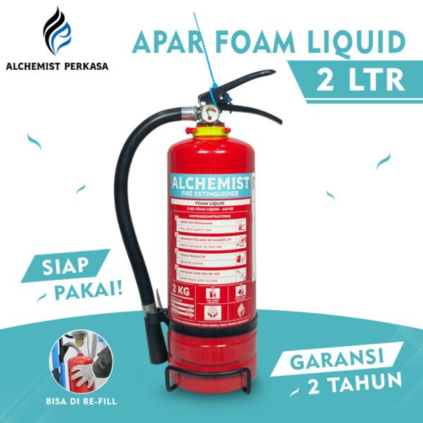 APAR 2 Ltr Isi Foam Liquid - Full Set - Siap Pakai