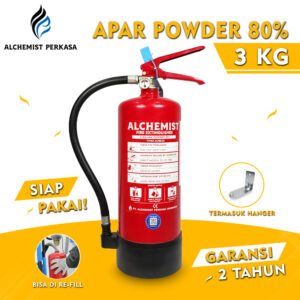 APAR 3 KG Isi ABC Powder 80% CE - Full Set - Siap Pakai