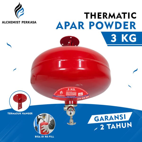 APAR Thermatic ABC Powder Kap. 3 kg - Full Set - Siap Pakai