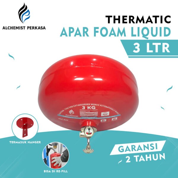 APAR Thermatic Foam Liquid Kap. 3 Ltr - Full Set - Siap Pakai