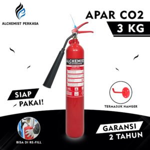 APAR 3 KG Isi CO2 - Full Set - Siap Pakai