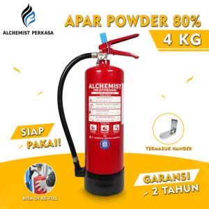 APAR 4 KG Isi ABC Powder 80% CE - Full Set - Siap Pakai