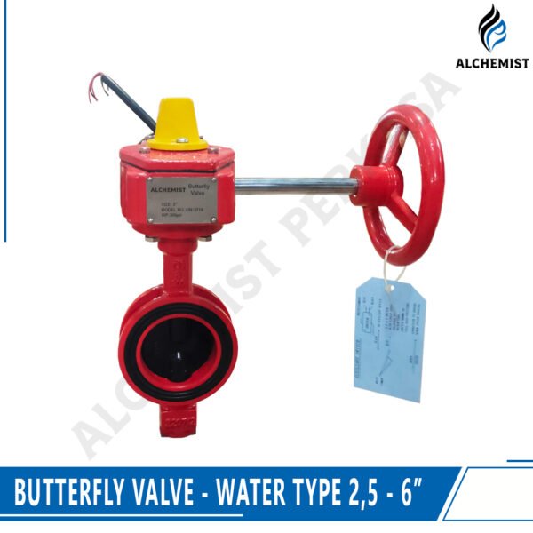 Water Valve Type Butterfly, 2,5 - 6 Inch