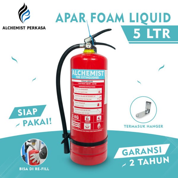 APAR 5 Ltr Isi Foam Liquid - Full Set - Siap Pakai