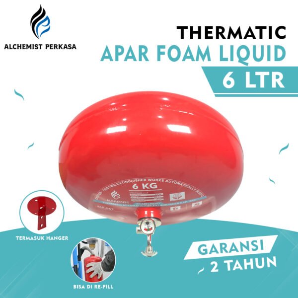 APAR Thermatic Foam Liquid Kap. 6 Ltr - Full Set - Siap Pakai