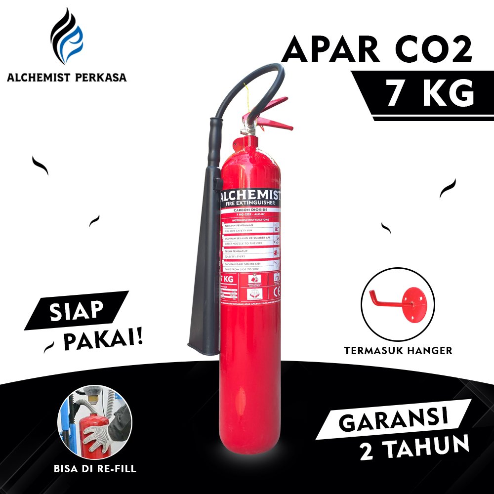 APAR 7 KG Isi CO2 - Full Set - Siap Pakai