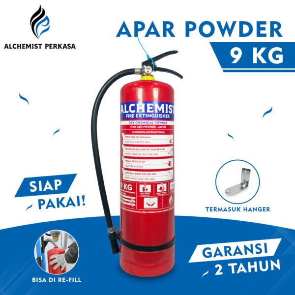 APAR 9 KG Isi ABC Powder - Full Set - Siap Pakai