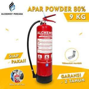 APAR 9 KG Isi ABC Powder 80% CE - Full Set - Siap Pakai