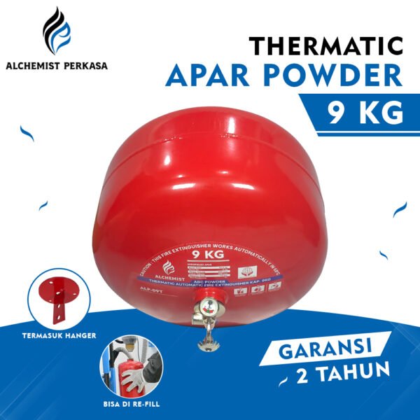 APAR Thermatic ABC Powder Kap. 9 kg - Full Set - Siap Pakai