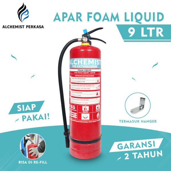 APAR 9 Ltr Isi Foam Liquid - Full Set - Siap Pakai