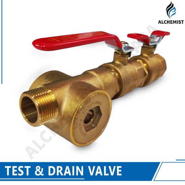 Test & Drain Valve + Sight Glass - 1 Inch - Gambar 2
