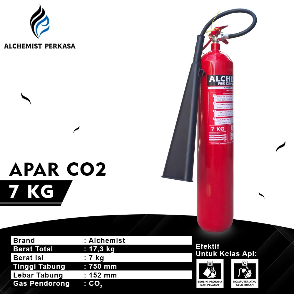 APAR 7 KG Isi CO2 - Full Set - Siap Pakai - Gambar 2