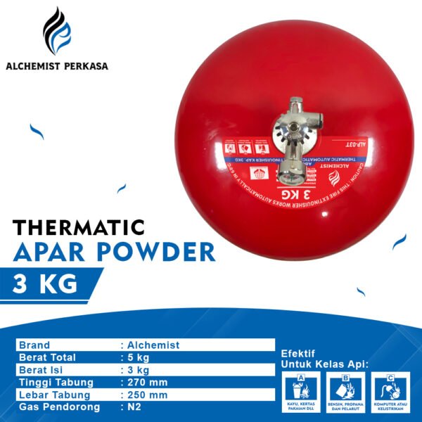APAR Thermatic ABC Powder Kap. 3 kg - Full Set - Siap Pakai - Gambar 2