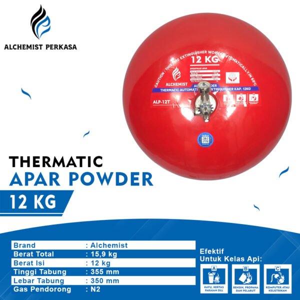 APAR Thermatic ABC Powder Kap. 12 kg - Full Set - Siap Pakai - Gambar 2