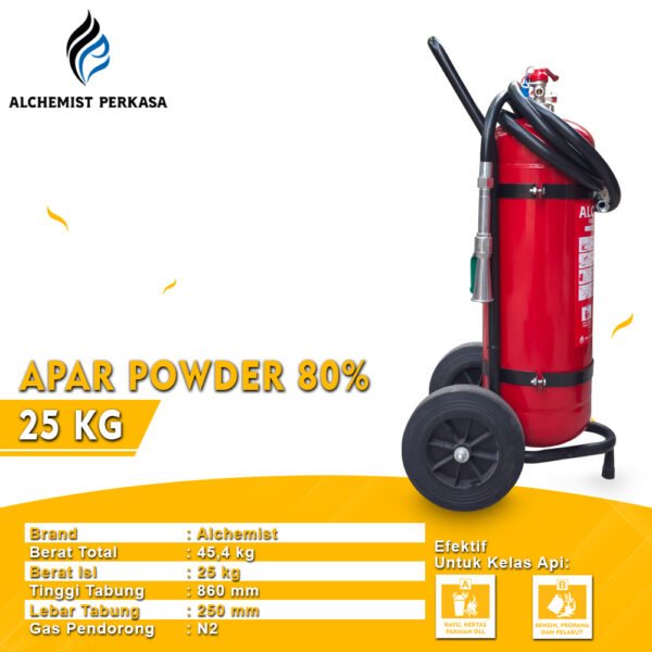 APAR 25 KG Isi ABC Powder 80% CE - Full Set - Siap Pakai - Gambar 2