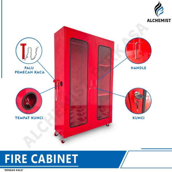 Fire Cabinet / Lemari Safety - 120 x 40 x 180 cm - Gambar 4