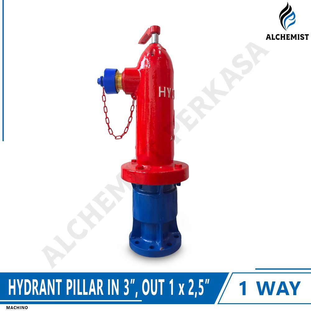 Hydrant Pillar One Way Machino - In 3", Out 1 x 2,5" - Gambar 2