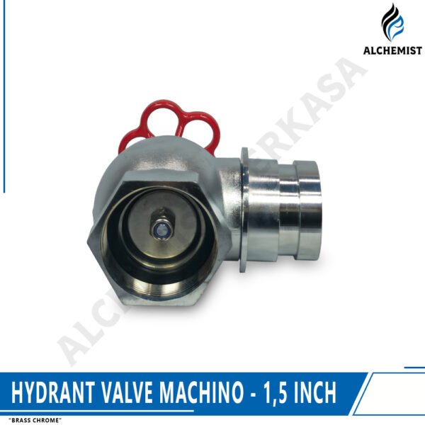 Hydrant Valve Brass Chrome - Machino - 1,5 Inch / 2,5 Inch - Gambar 2