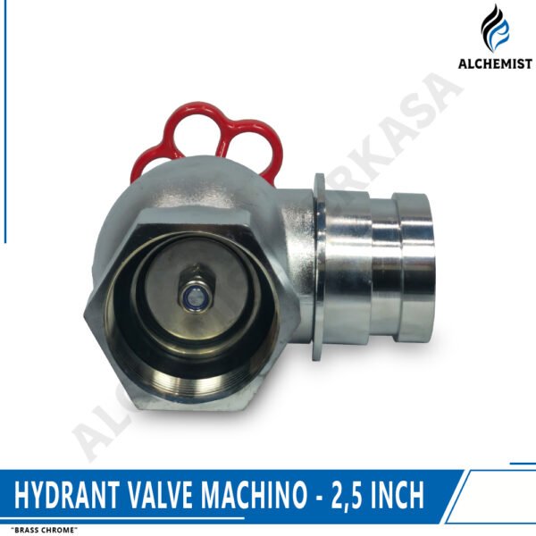 Hydrant Valve Brass Chrome - Machino - 1,5 Inch / 2,5 Inch - Gambar 5