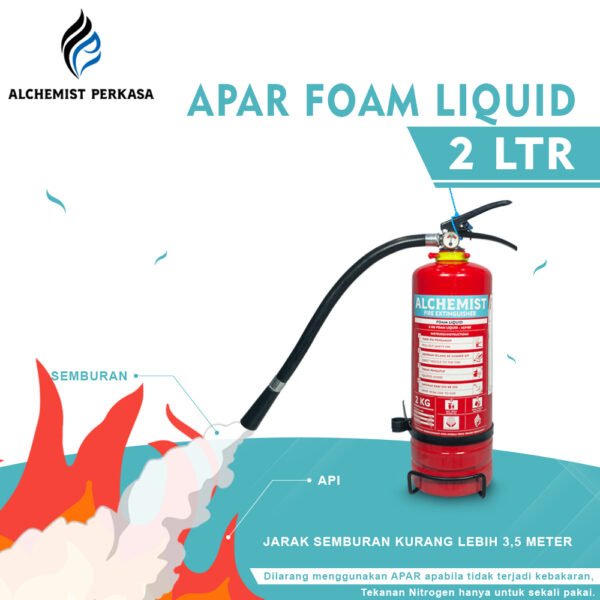 APAR 2 Ltr Isi Foam Liquid - Full Set - Siap Pakai - Gambar 3