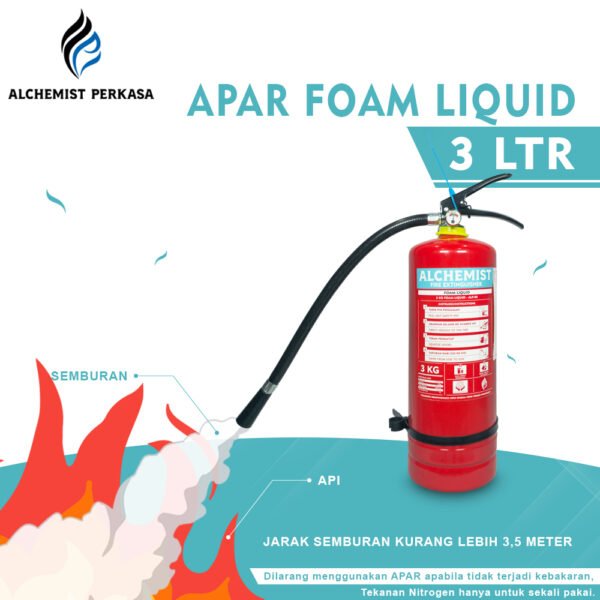 APAR 3 Ltr Isi Foam Liquid - Full Set - Siap Pakai - Gambar 3
