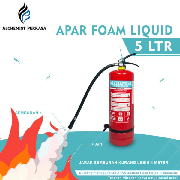 APAR 5 Ltr Isi Foam Liquid - Full Set - Siap Pakai - Gambar 3