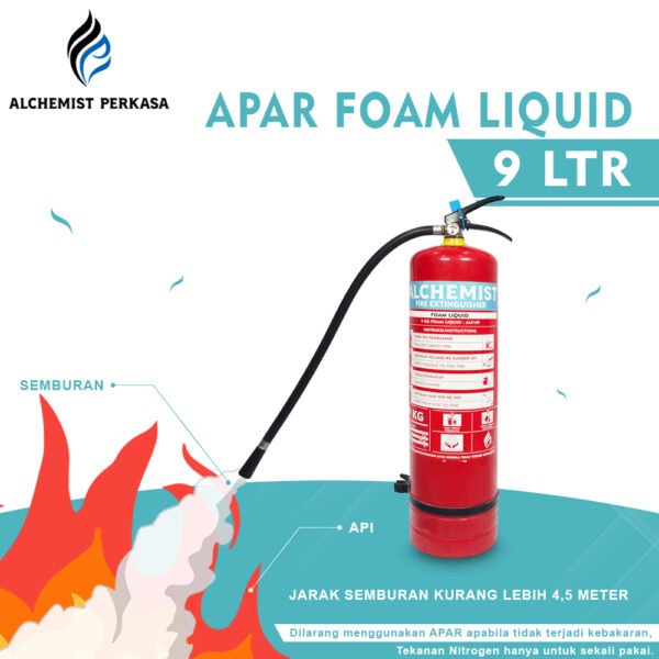 APAR 9 Ltr Isi Foam Liquid - Full Set - Siap Pakai - Gambar 3
