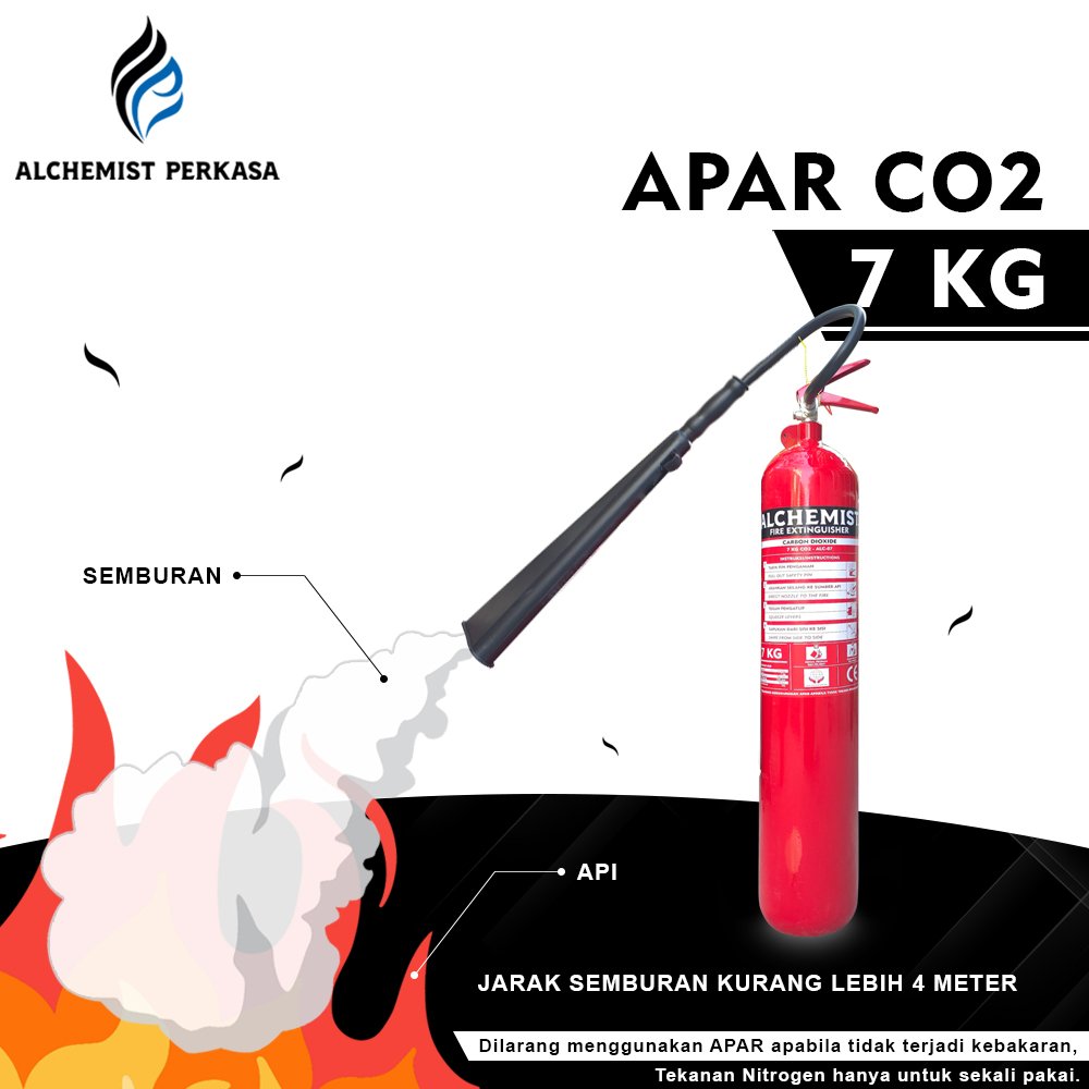 APAR 7 KG Isi CO2 - Full Set - Siap Pakai - Gambar 3
