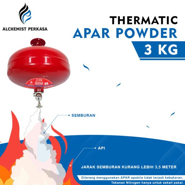 APAR Thermatic ABC Powder Kap. 3 kg - Full Set - Siap Pakai - Gambar 3