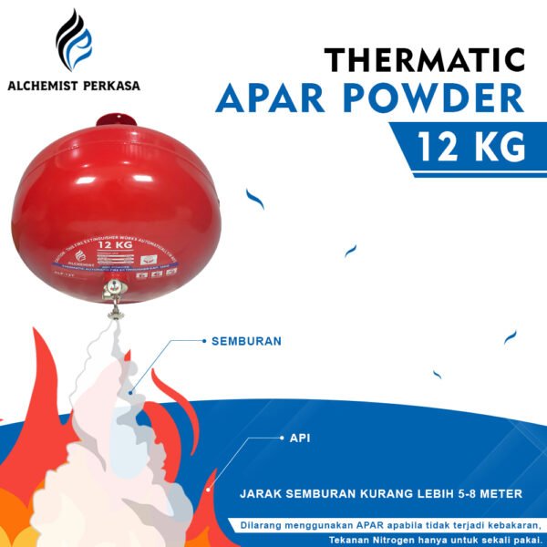 APAR Thermatic ABC Powder Kap. 12 kg - Full Set - Siap Pakai - Gambar 3