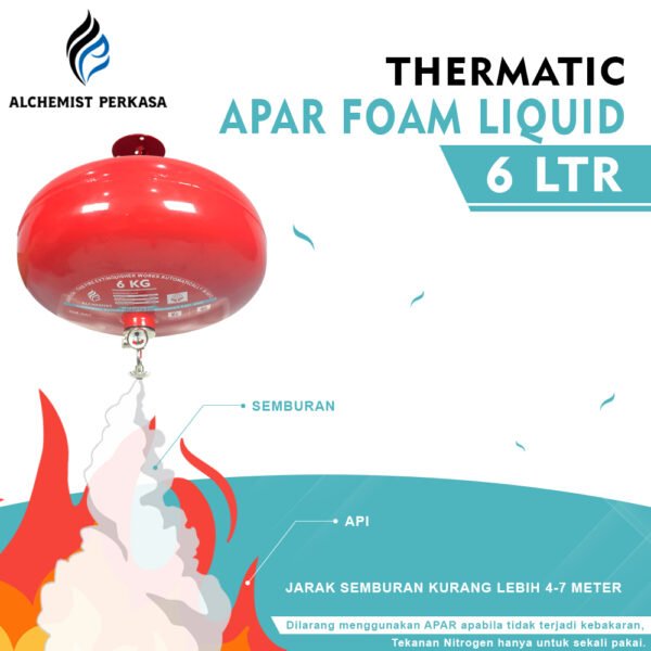 APAR Thermatic Foam Liquid Kap. 6 Ltr - Full Set - Siap Pakai - Gambar 3