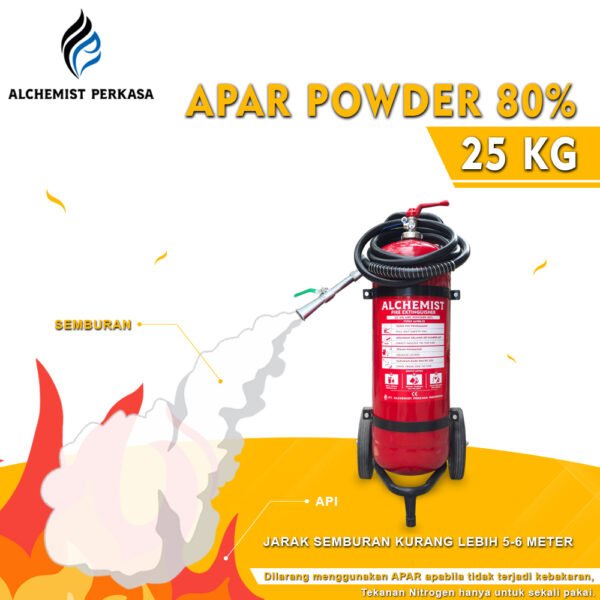 APAR 25 KG Isi ABC Powder 80% CE - Full Set - Siap Pakai - Gambar 3