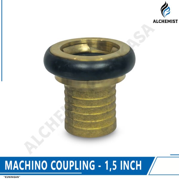 Coupling Machino Kuningan - 1,5 Inch & 2,5 Inch - Gambar 3
