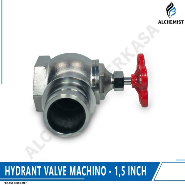 Hydrant Valve Brass Chrome - Machino - 1,5 Inch / 2,5 Inch - Gambar 3