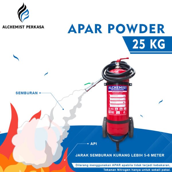 APAR 25 KG Isi ABC Powder - Full Set - Siap Pakai - Gambar 3