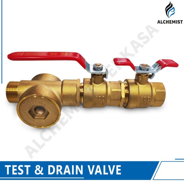 Test & Drain Valve + Sight Glass - 1 Inch - Gambar 3