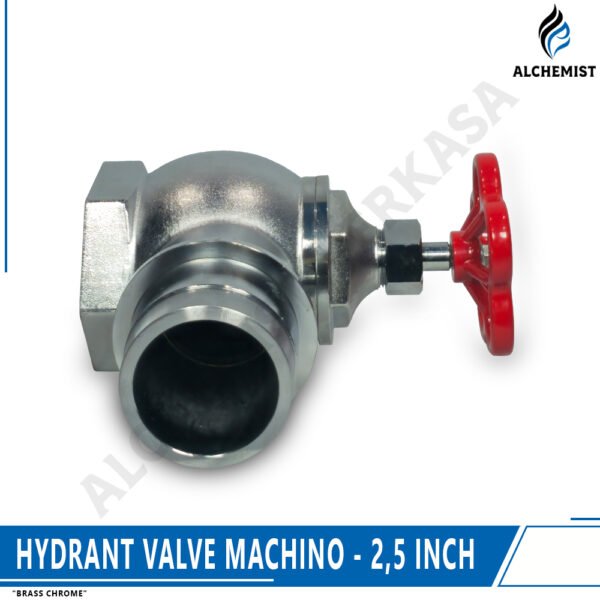 Hydrant Valve Brass Chrome - Machino - 1,5 Inch / 2,5 Inch - Gambar 6
