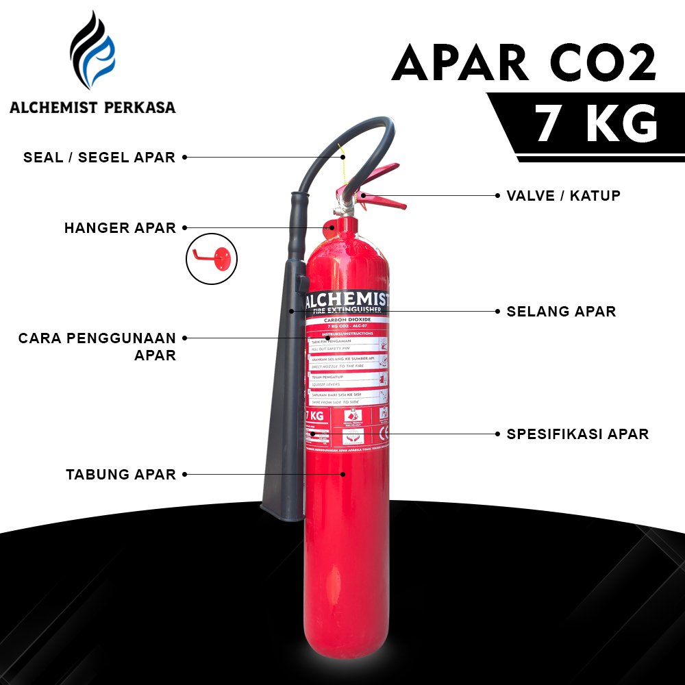 APAR 7 KG Isi CO2 - Full Set - Siap Pakai - Gambar 4