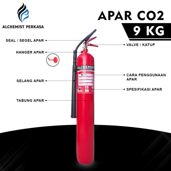 APAR 9 KG Isi CO2 - Full Set - Siap Pakai - Gambar 4