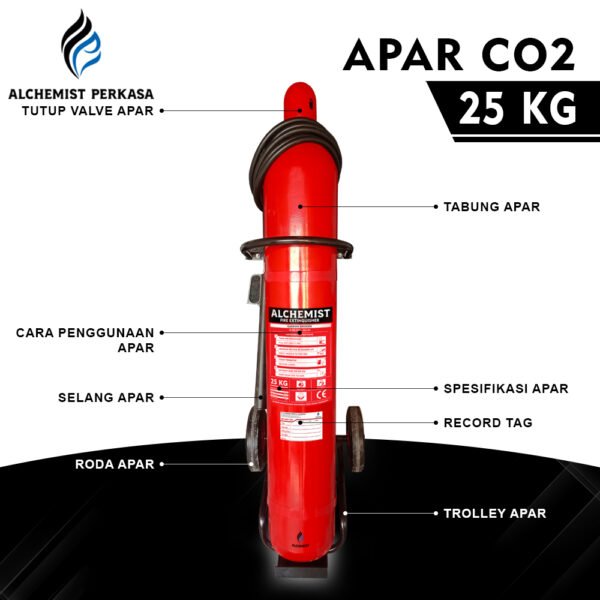 APAR 25 KG Isi CO2 - Full Set - Siap Pakai - Gambar 4
