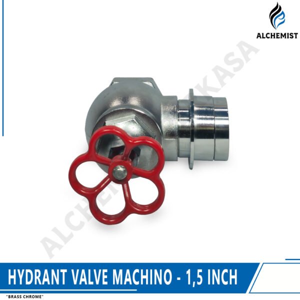 Hydrant Valve Brass Chrome - Machino - 1,5 Inch / 2,5 Inch - Gambar 4