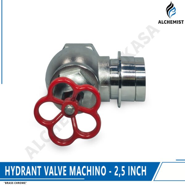 Hydrant Valve Brass Chrome - Machino - 1,5 Inch / 2,5 Inch - Gambar 7